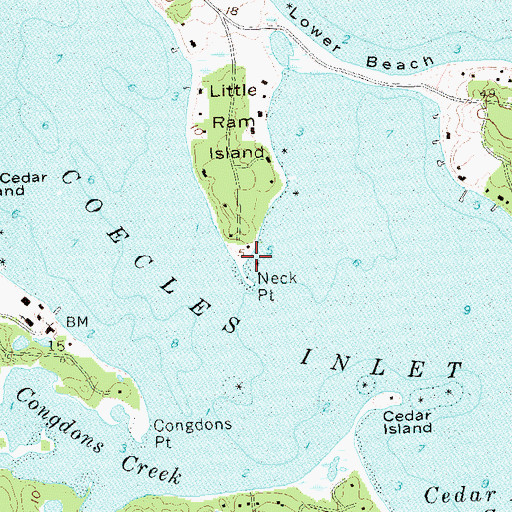 Topographic Map of Neck Point, NY