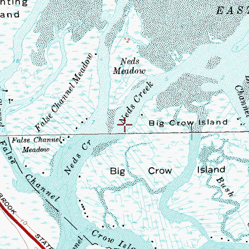 Topographic Map of Neds Creek, NY