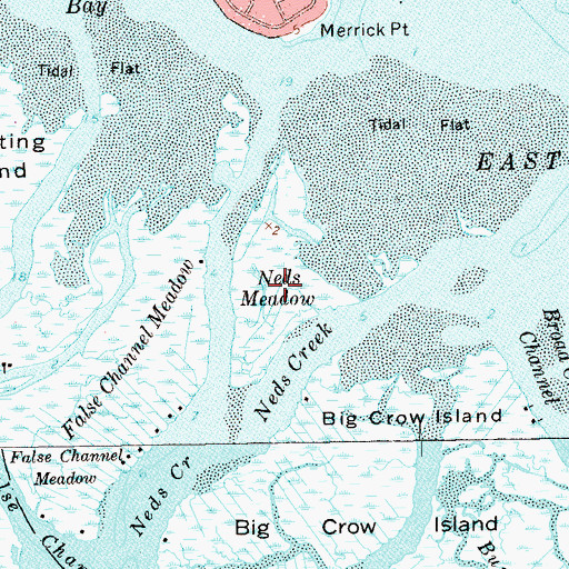 Topographic Map of Neds Meadow, NY