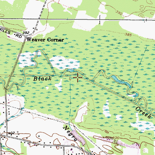 Topographic Map of Negro Brook, NY