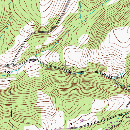 Topographic Map of Negro Hollow Church, NY