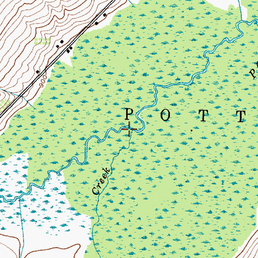 Topographic Map of Nettle Valley Creek, NY