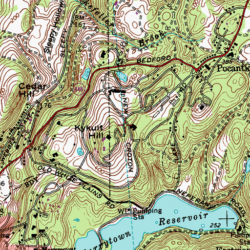 Topographic Map of New Croton Aqueduct, NY