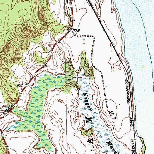 Topographic Map of Negro Marsh, NY