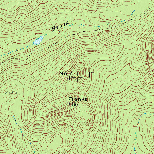 Topographic Map of Number Seven Hill, NY