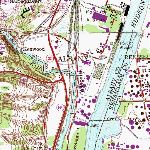 Topographic Map of Normans Kill, NY