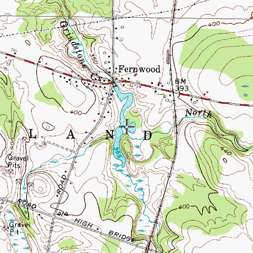 Topographic Map of North Branch Grindstone Creek, NY
