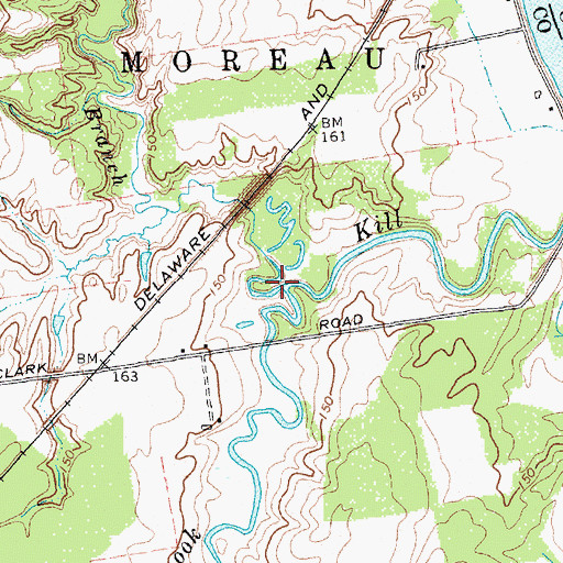 Topographic Map of North Branch Snook Kill, NY