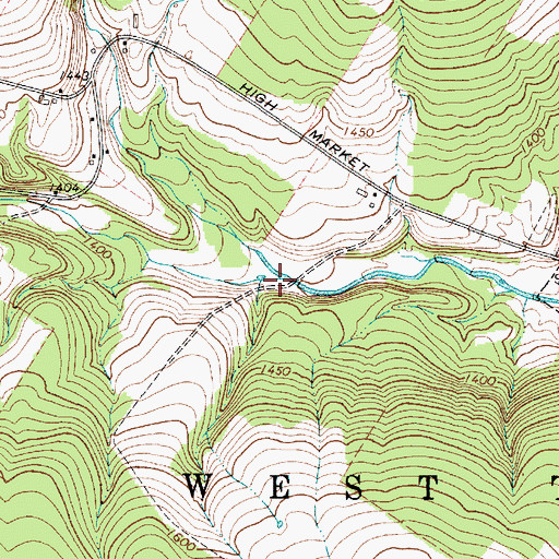 Topographic Map of North Branch Sugar River, NY