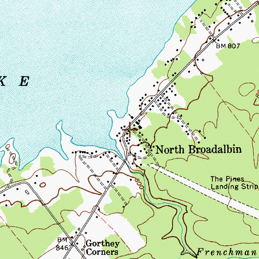 Topographic Map of North Broadalbin, NY