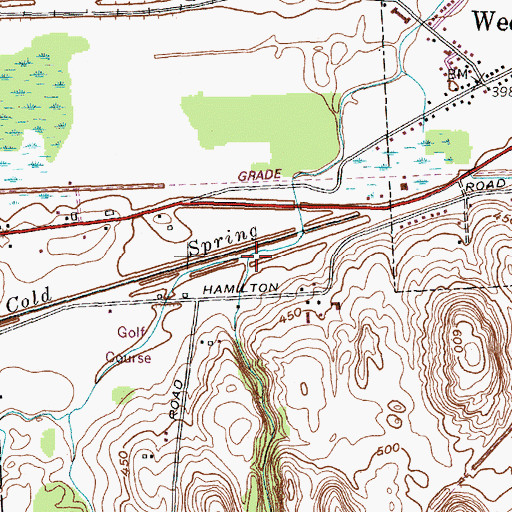 Topographic Map of North Brook, NY