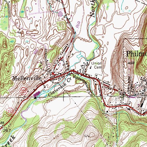 Topographic Map of North Creek, NY