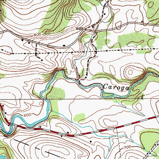Topographic Map of North Creek, NY