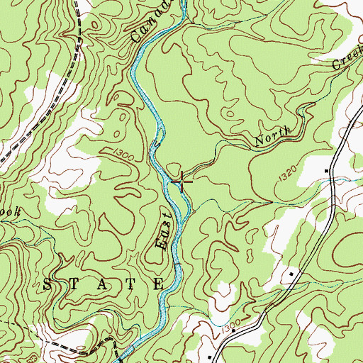 Topographic Map of North Creek, NY