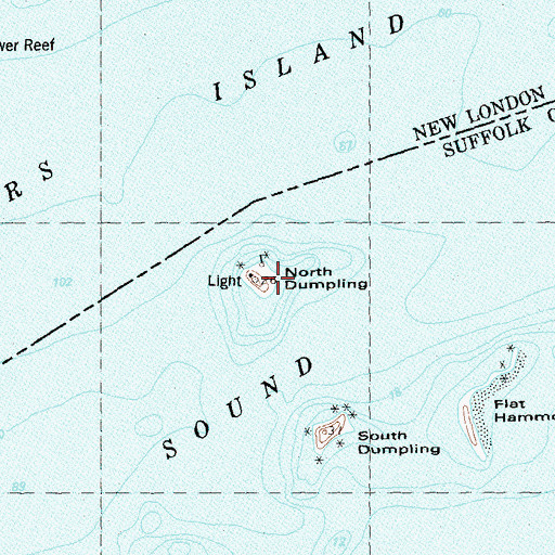 Topographic Map of North Dumpling, NY
