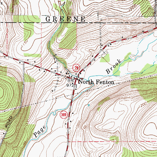 Topographic Map of North Fenton, NY
