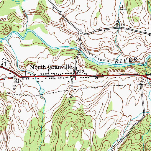 Topographic Map of North Granville, NY