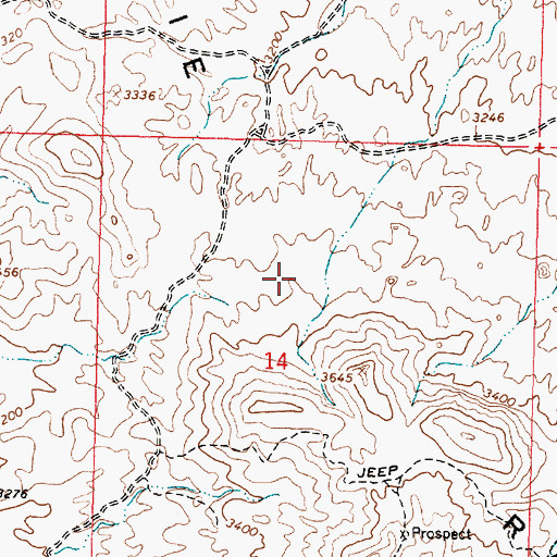 Topographic Map of Poachie Range, AZ