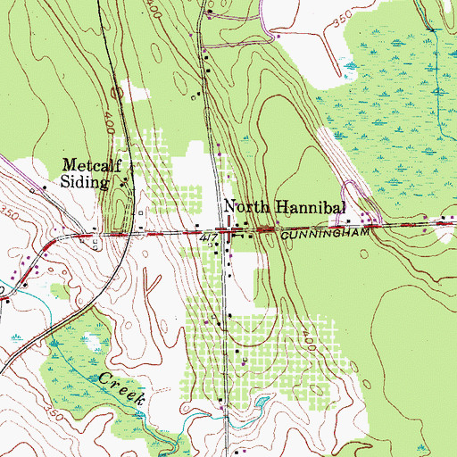 Topographic Map of North Hannibal, NY