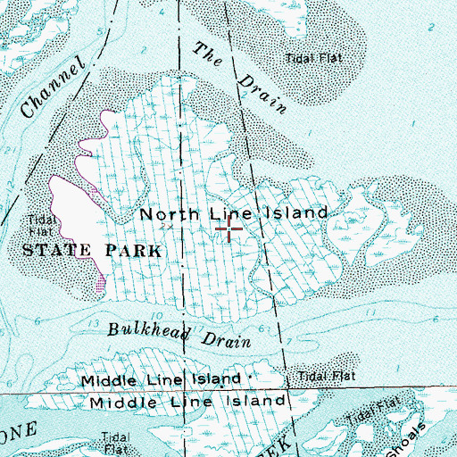Topographic Map of North Line Island, NY