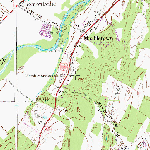 Topographic Map of North Marbletown Church, NY