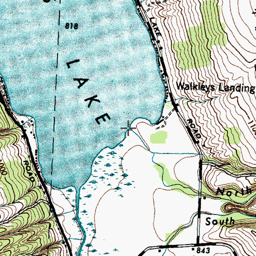 Topographic Map of North McMillan Creek, NY