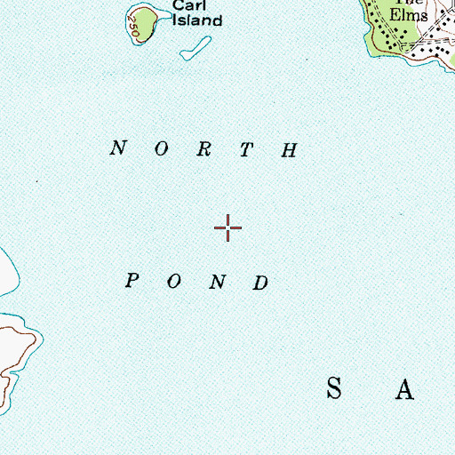 Topographic Map of North Pond, NY