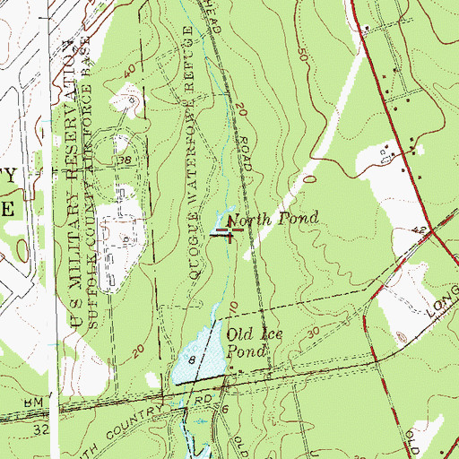 Topographic Map of North Pond, NY