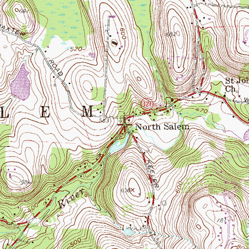 Topographic Map of North Salem, NY