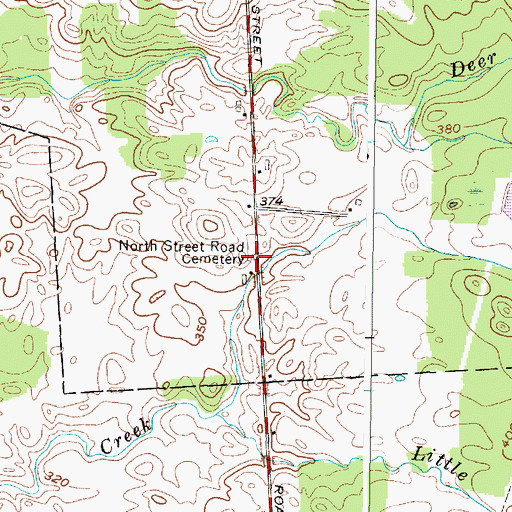 Topographic Map of Barnard Cemetery, NY