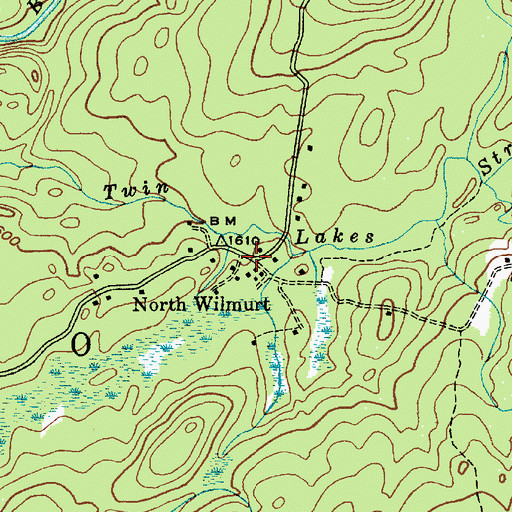 Topographic Map of North Wilmurt, NY