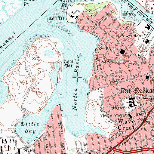Topographic Map of Norton Basin, NY