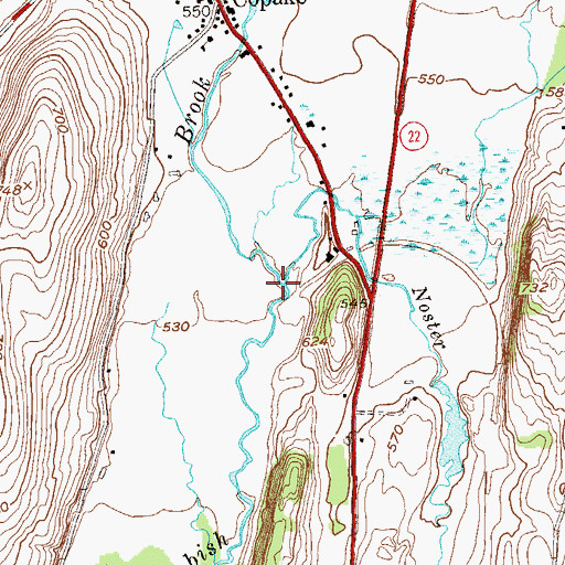 Topographic Map of Noster Kill, NY