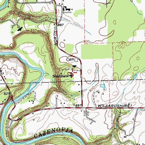 Topographic Map of Novitiate, NY