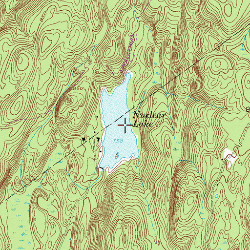 Topographic Map of Nuclear Lake, NY