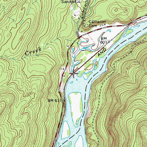 Topographic Map of Number Nine Brook, NY