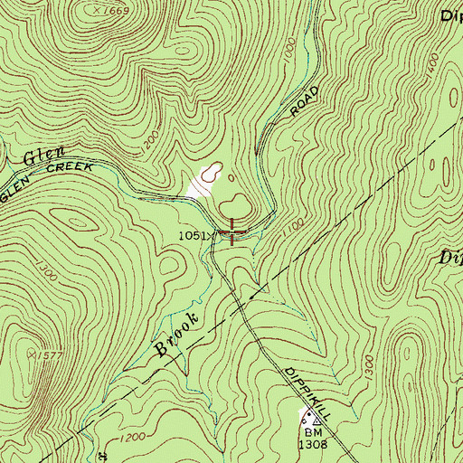 Topographic Map of Number Twentysix Brook, NY