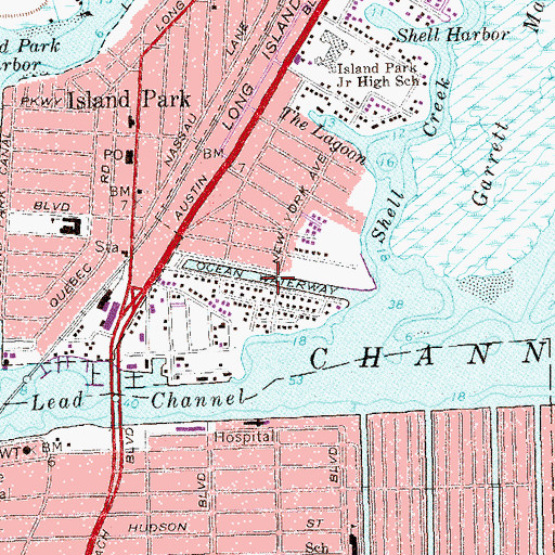 Topographic Map of California Canal, NY