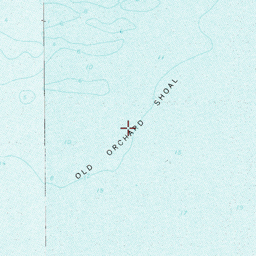 Topographic Map of Old Orchard Shoal, NY