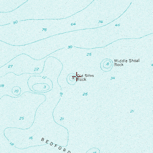 Topographic Map of Old Silas Rock, NY