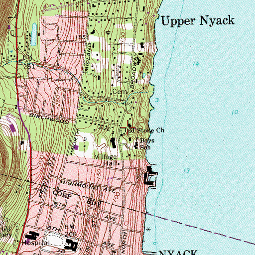 Topographic Map of Old Stone Church, NY