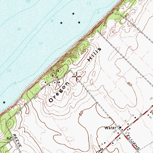 Topographic Map of Oregon Hills, NY
