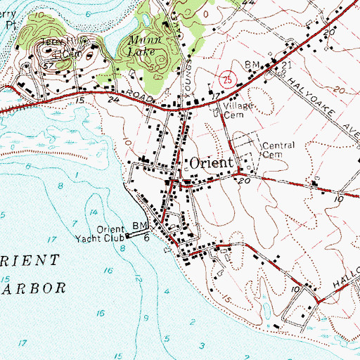 Topographic Map of Orient, NY