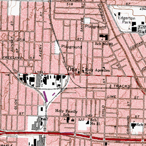 Topographic Map of Otis, NY