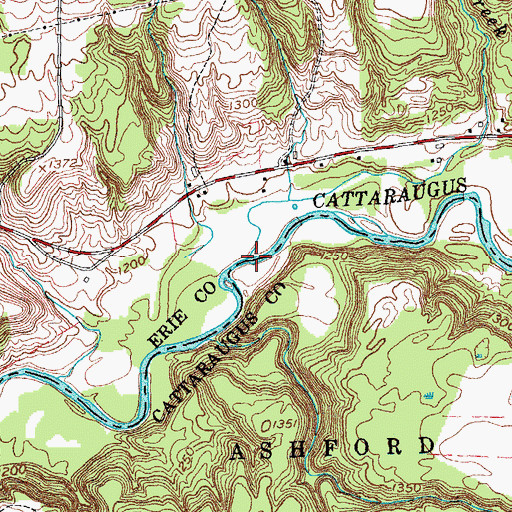 Topographic Map of Otis Creek, NY