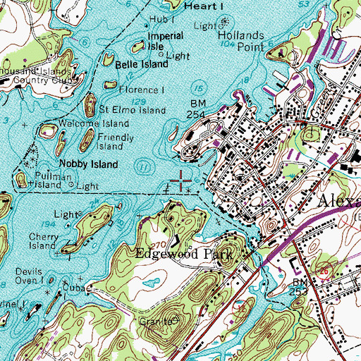 Topographic Map of Otter Creek, NY