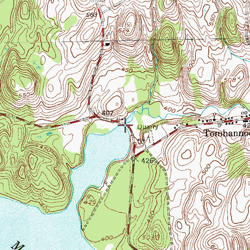 Topographic Map of Otter Creek, NY