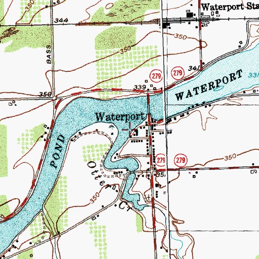 Topographic Map of Otter Creek, NY