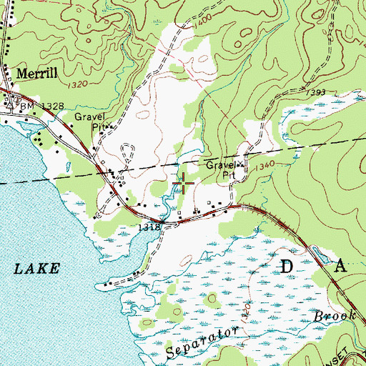 Topographic Map of Ouleout Creek, NY