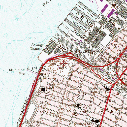 Topographic Map of Owls Head Park, NY